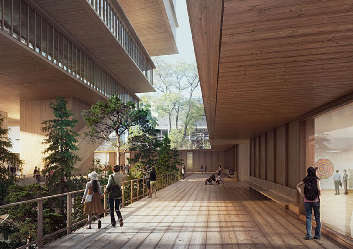Herzog & de Meuron revealed stacked boxes Vancouver Art Gallery Concept Design