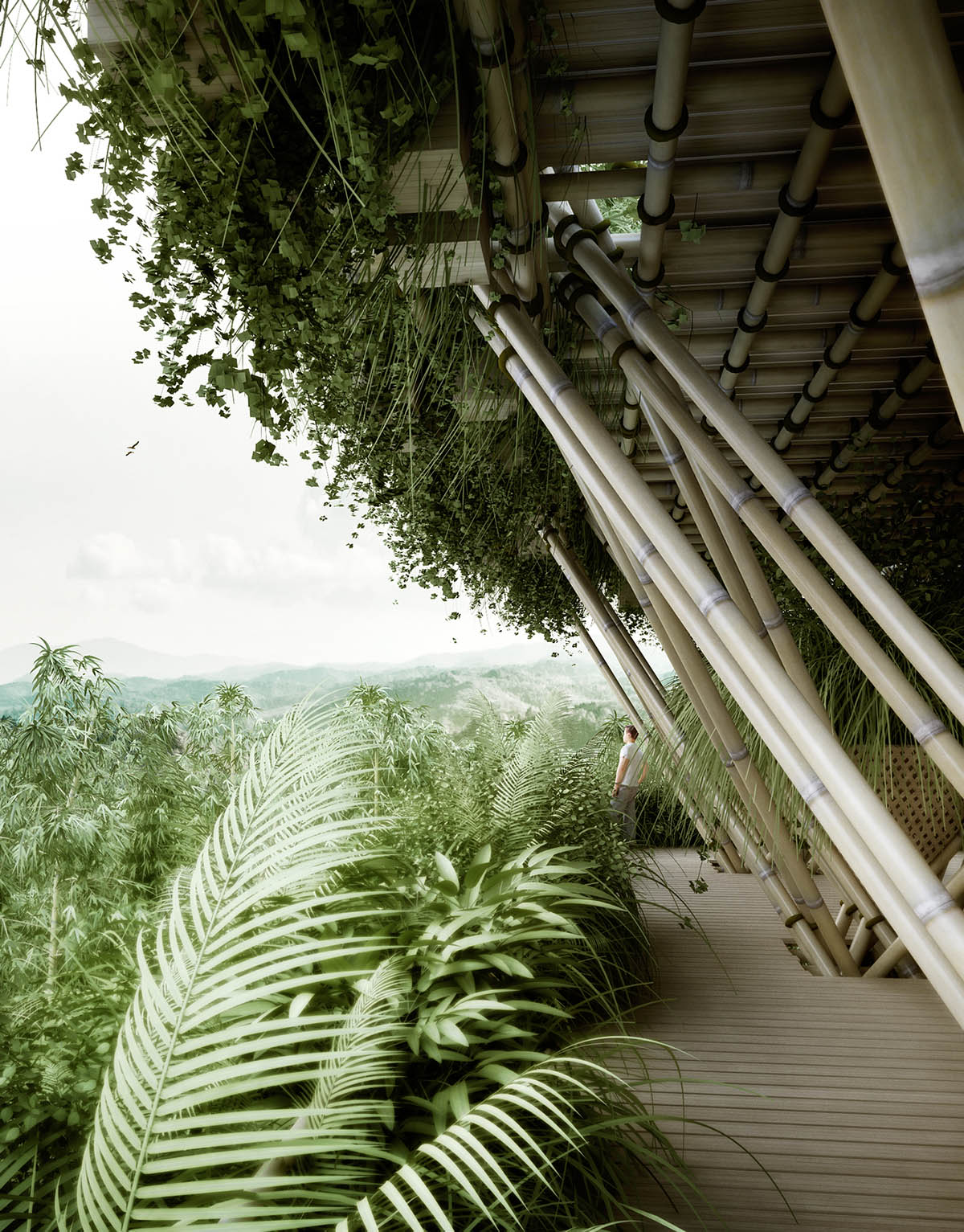 Penda revealed new ecological-Bamboo city vision rethinking the process and sustainable materials