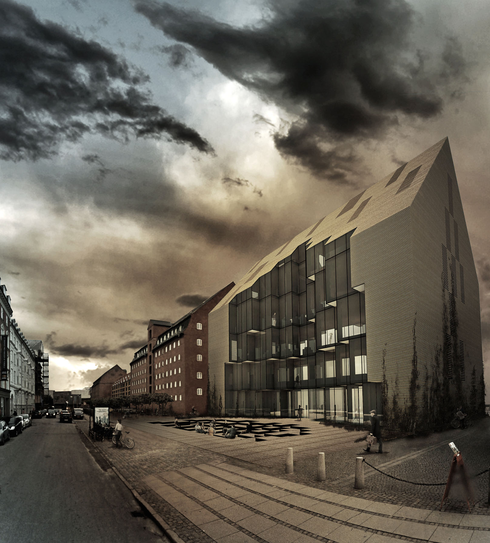Copenhagen Book House will change the city silhouette in the coastline