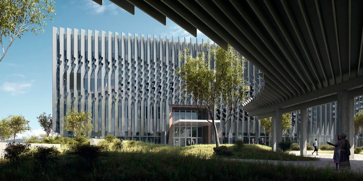 The new U.S. Embassy in Mozambique by Allied Works Architecture is expected to be completed in 2017