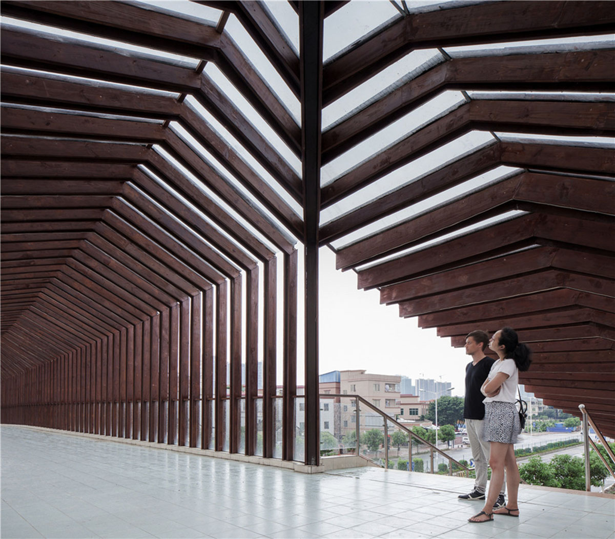 ADARC Associates completed Foshan New City Village Walkway Bridge in China
