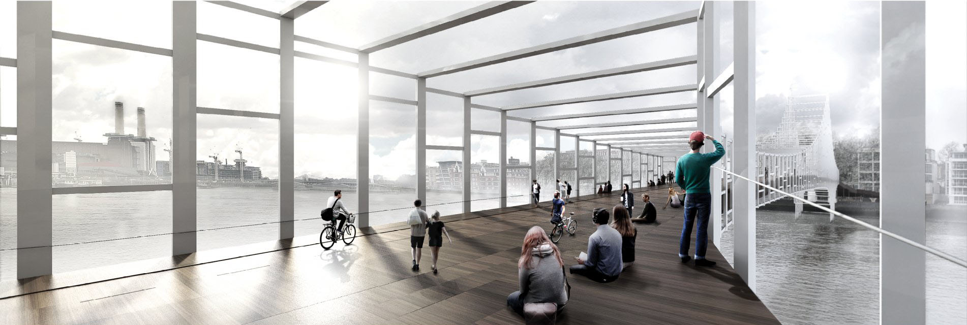 COBE unveils the proposal for London&rsquo;s new pedestrian bridge across the River Thames