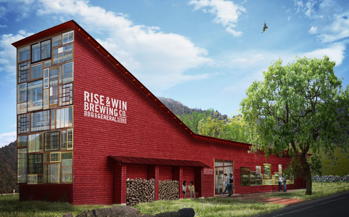 Hiroshi Nakamura completes ’’Rise & Wine Brewing Store’’ in Japan