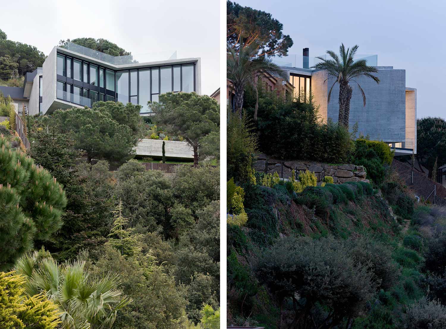 Cadaval & Solà-Morales’ ’’X House’’ neutralizes itself with its unique appearance on the cliff