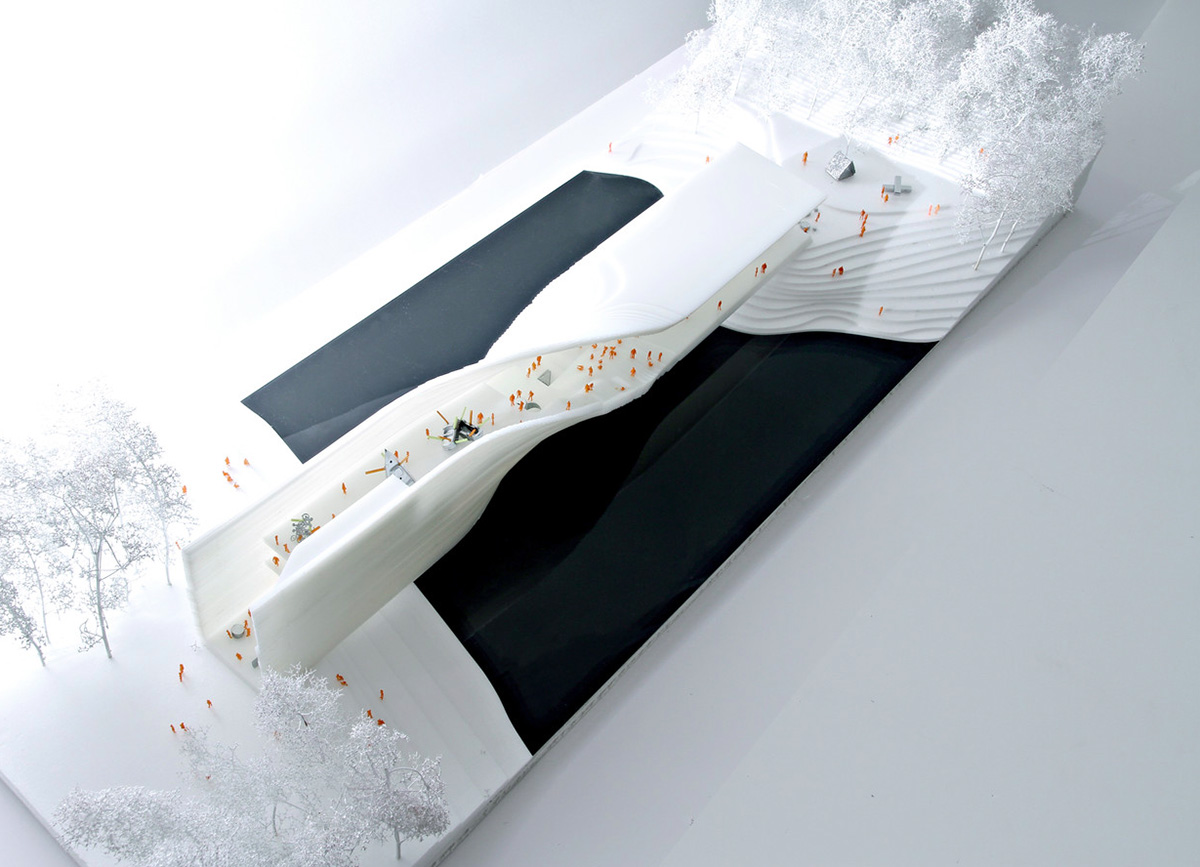 BIG proposes new Kistefos Museum that acts as a second bridge in the dramatic landscape of Kistefos