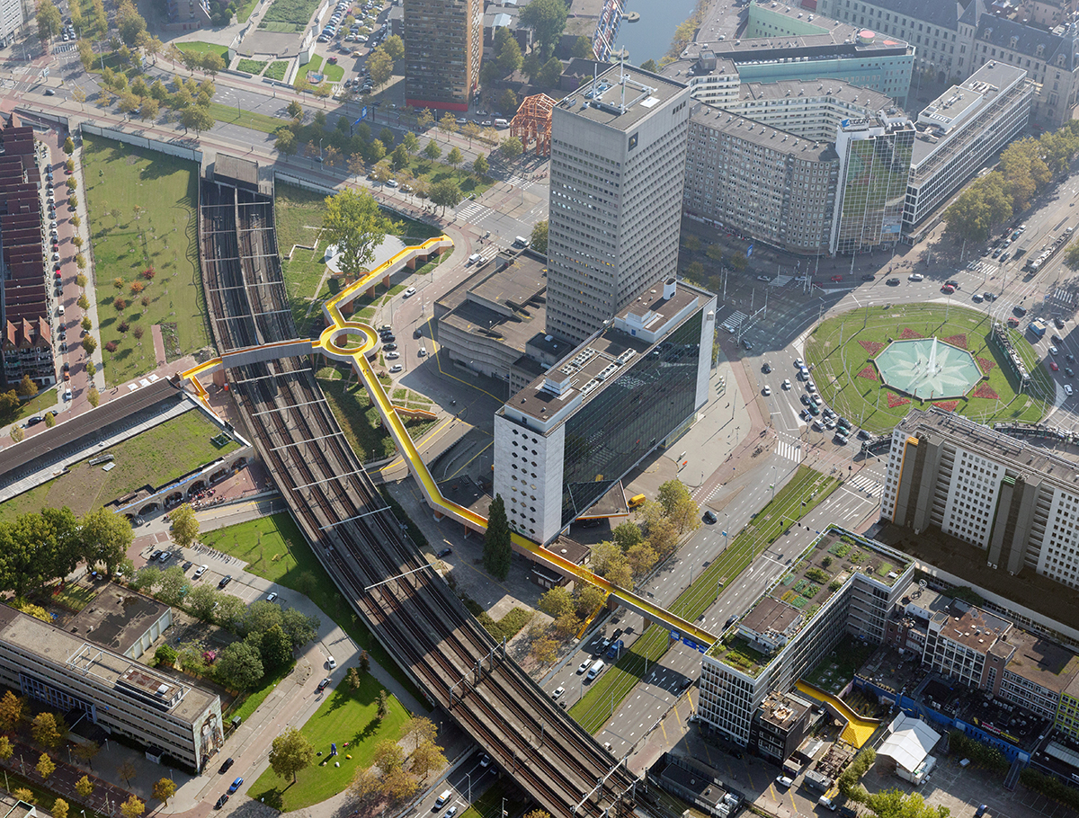 The Luchtsingel,  world’s first crowd funded public infrastructure,  completed