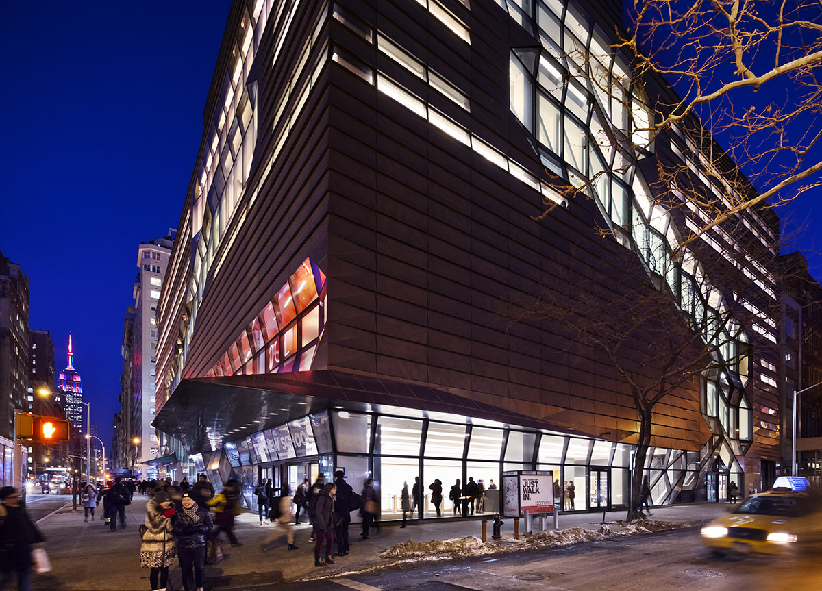SOM&rsquo;s University Center in New York shows a very dramatic facade articulation with volumetric sizings