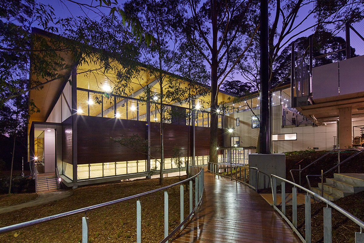 AJ+C completed abbotsleigh multipurpose school sports hall and sports field