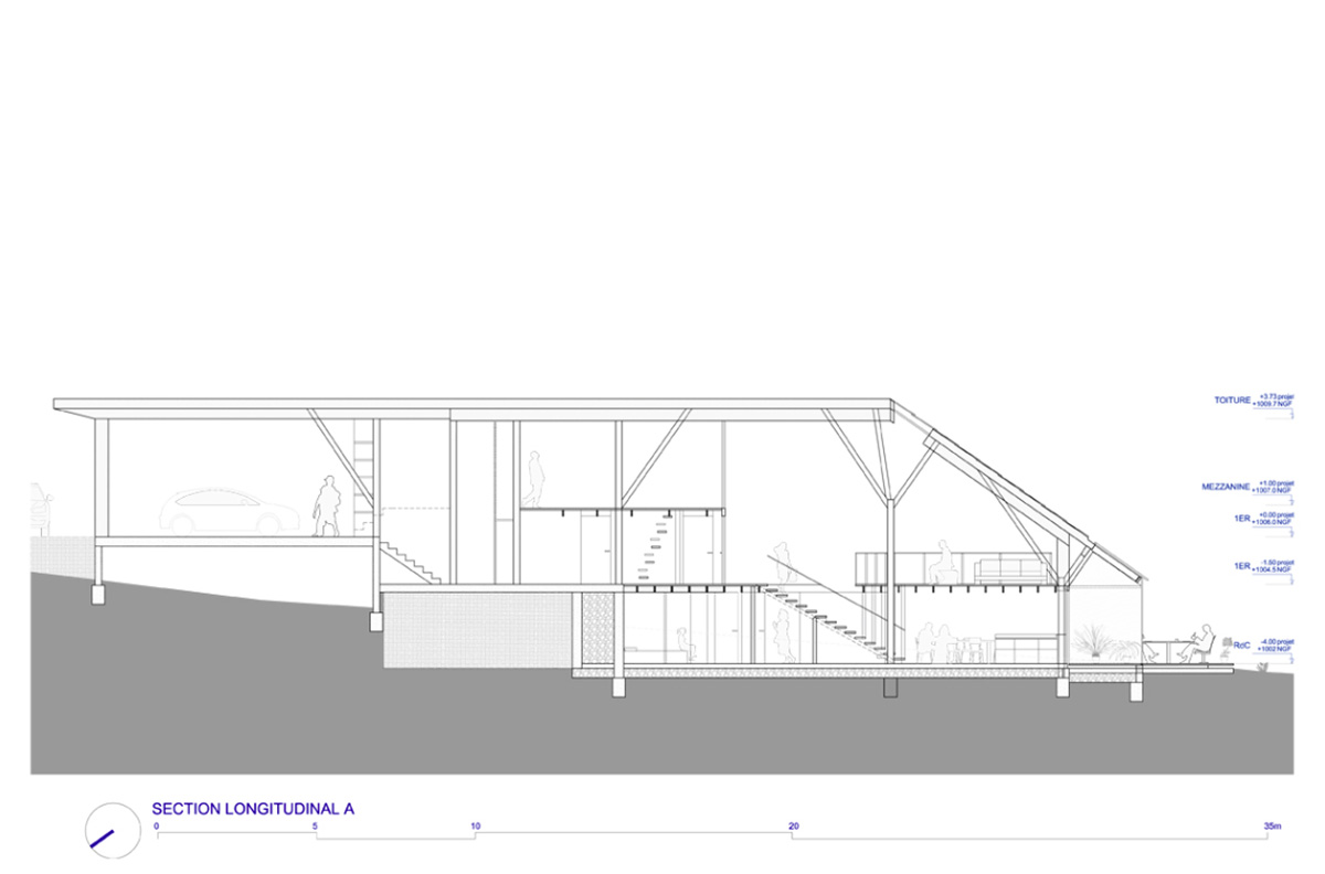 Kengo Kuma revealed a new wooden-House in Auvergne