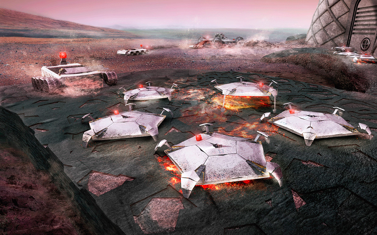 Foster+Partners proposes a modular habitat in Mars for 3D Printed Habitat Challenge