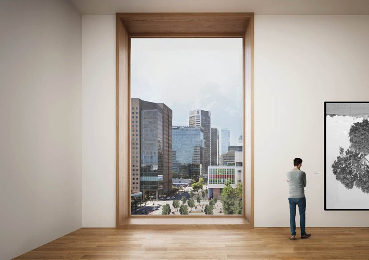 Herzog & de Meuron revealed stacked boxes Vancouver Art Gallery Concept Design