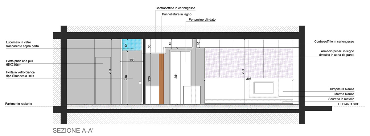 BLA Architecture renovates ’’Elda’’ residential unit with new materials and plan adaptation in Italy