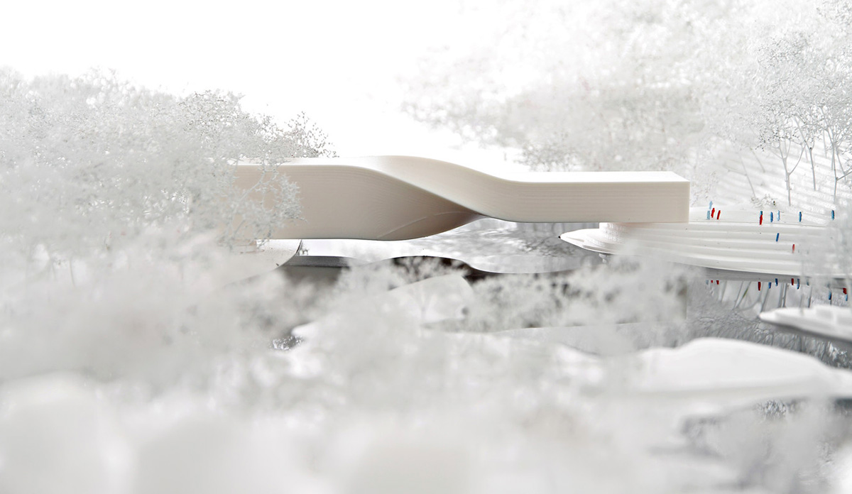 BIG proposes new Kistefos Museum that acts as a second bridge in the dramatic landscape of Kistefos