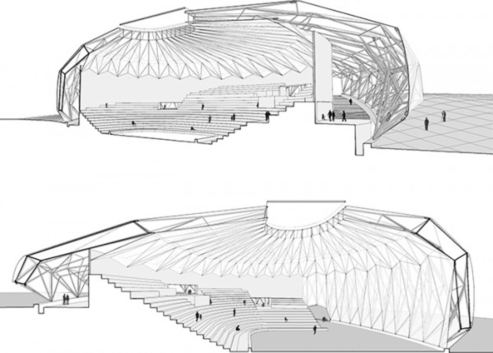 Zoo pavilion designed with parametric design tools by studio reMIX is now under construction