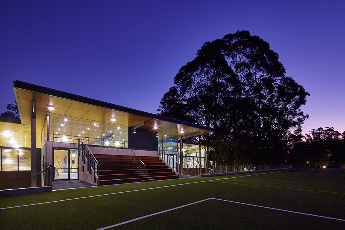 AJ+C completed abbotsleigh multipurpose school sports hall and sports field