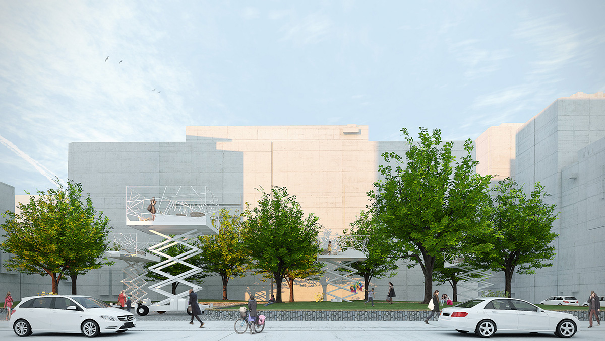 Goetz Schrader designed a rentable balconies for 15min vacations