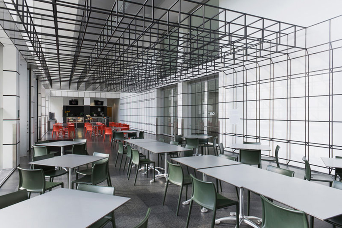 ’’Grid is a Grid is a Grid is Grid is a Grid’’ is an installation for the cafe space designed by JM
