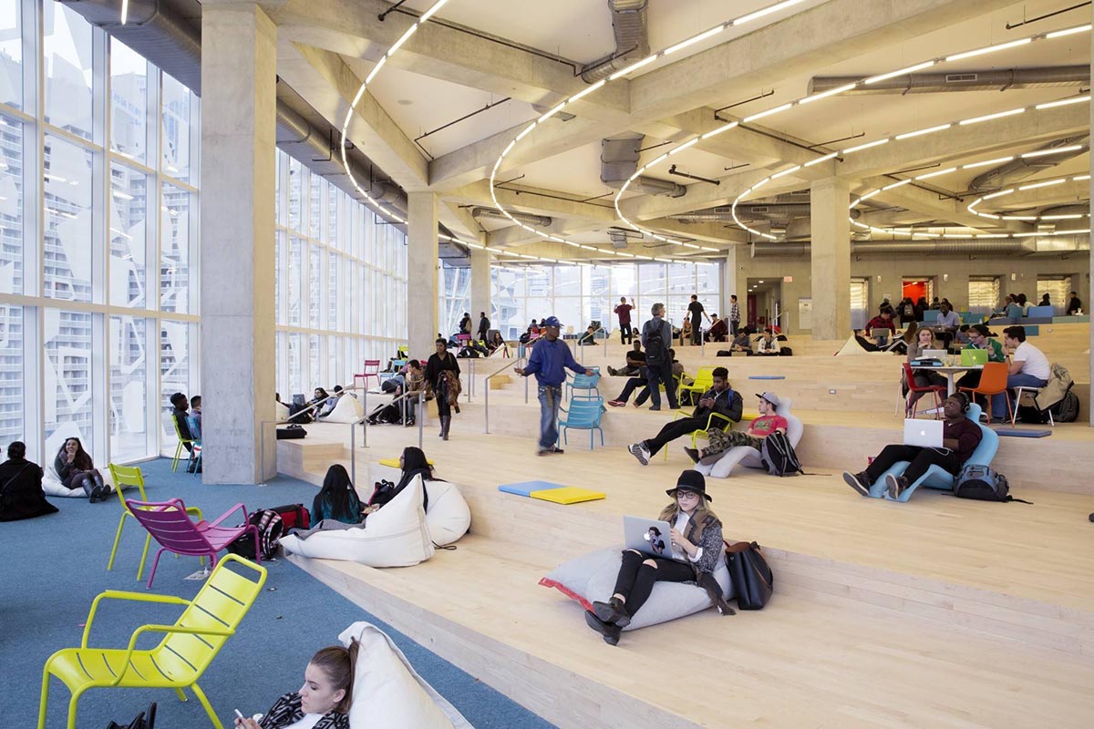 Sn&oslash;hetta&rsquo;s crystallized-sculptural building is a new gathering space for students in Toronto