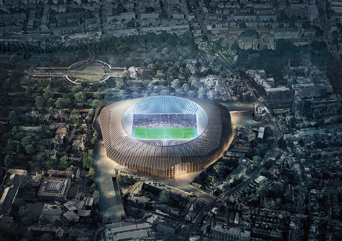 Herzog & de Meuron releases updated images of New Chelsea Stadium in London