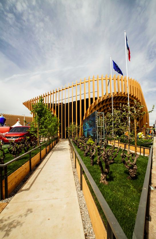 France Pavilion’s ’’giant wooden structure’’ at Expo Milano 2015