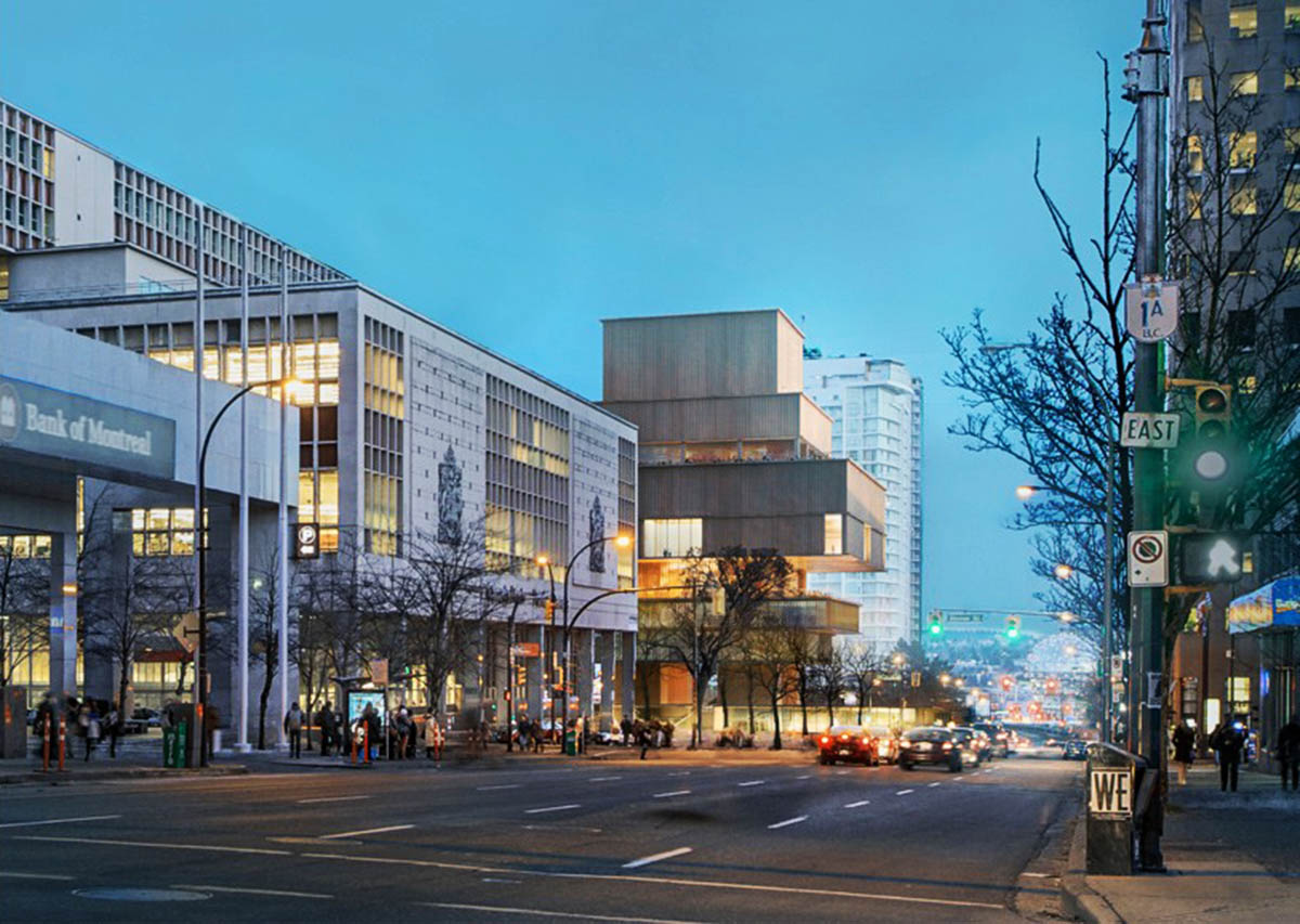 Herzog & de Meuron revealed stacked boxes Vancouver Art Gallery Concept Design