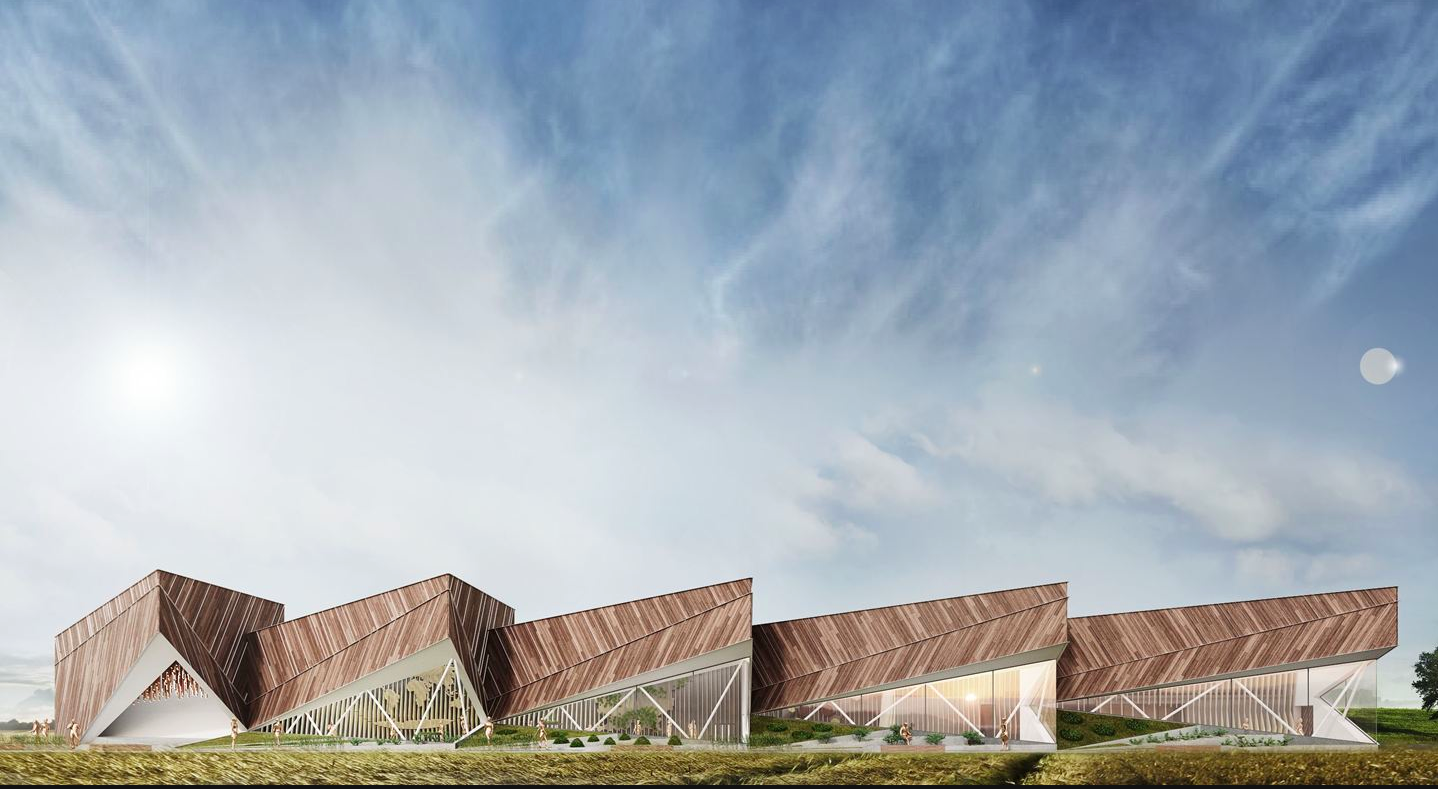 Slovenia Pavilion presents ’’cascading facade’’ with the integration of landscape at Expo Milano 2015