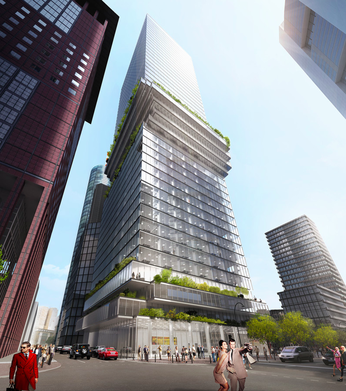 BIG proposes a new high-rise for Frankfurt city center