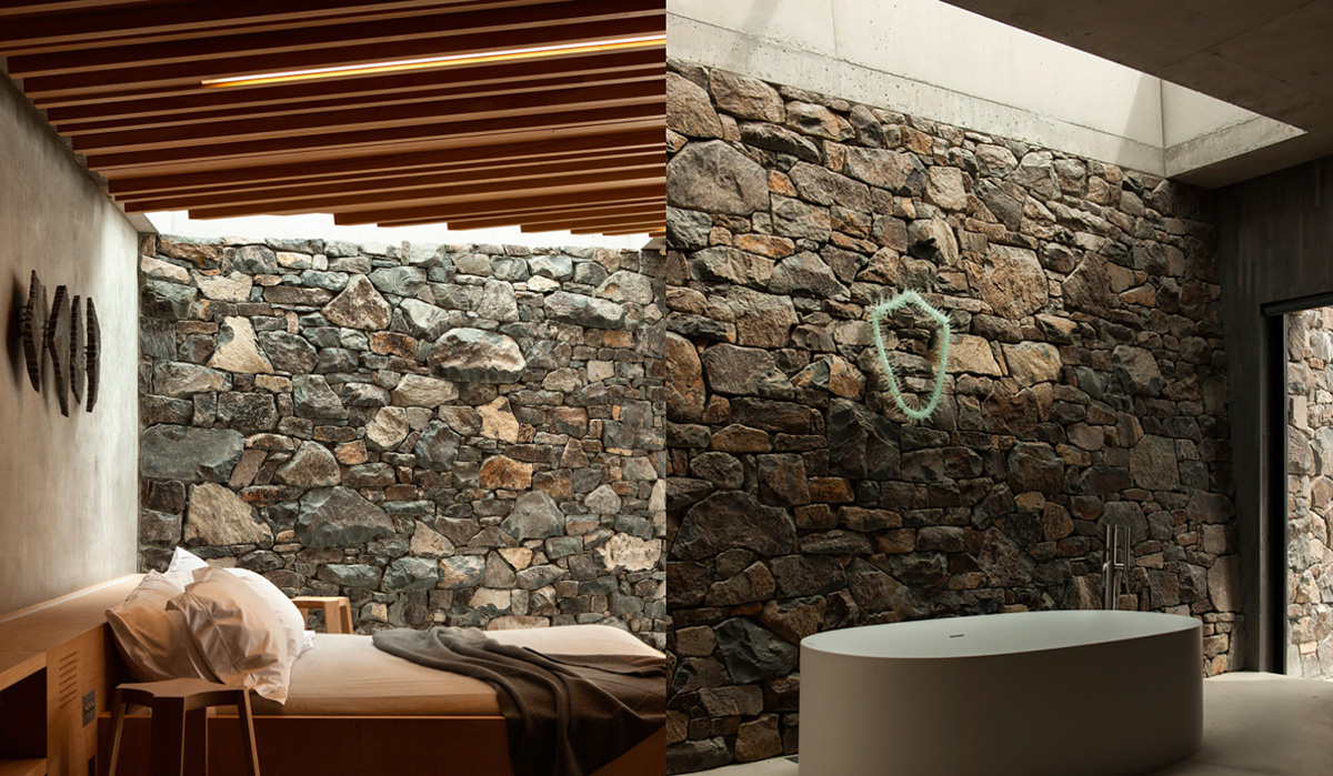 This house was built by using local materials and constructed from rock quarried