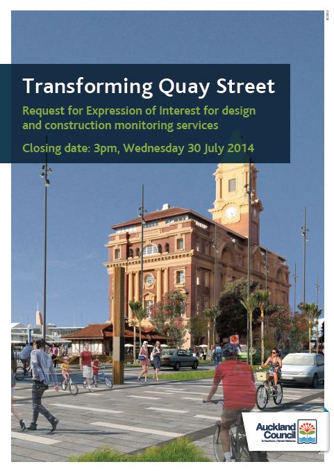Auckland Council seeks designers for redevelopment of Quay Street