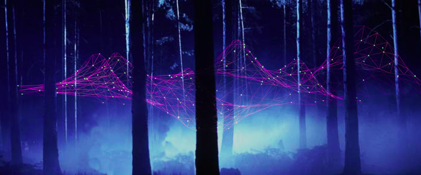 Resonet creates a web structure from LED modules for Beijing Design Week