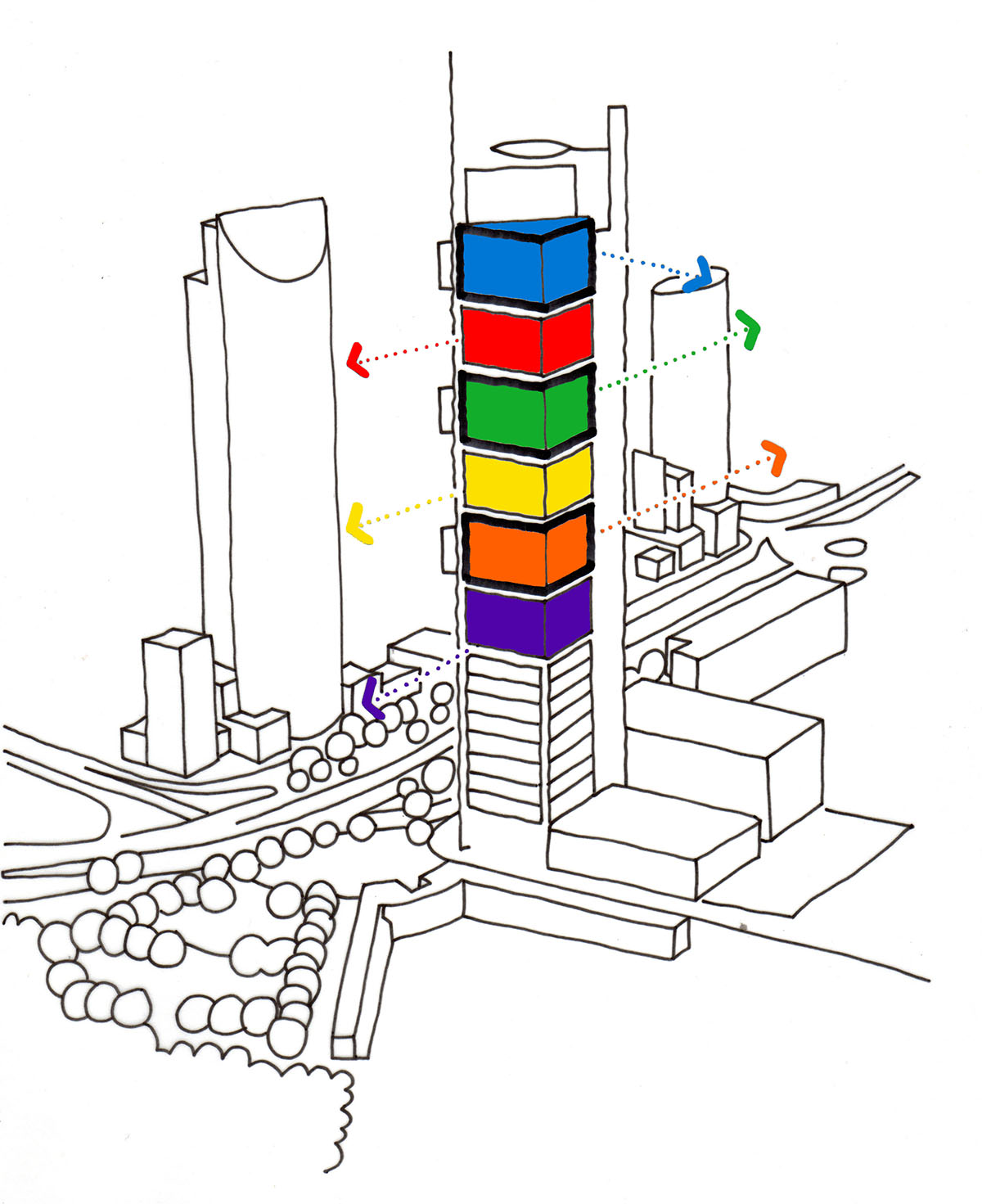 LegoRogers&rsquo; new headquarters building for BBVA Bancomer opened in Mexico City