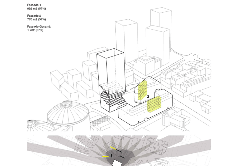 MVRDV wins Tower Competition in Vienna, Austria:Turm Mit Taille