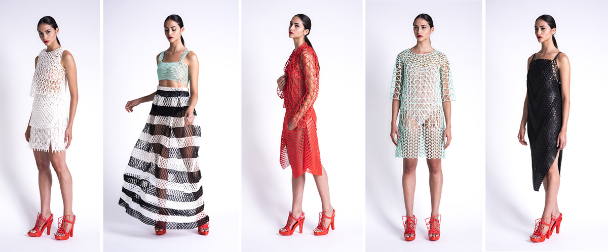 Danit Peleg created these strange clothes by using 3D-Printer