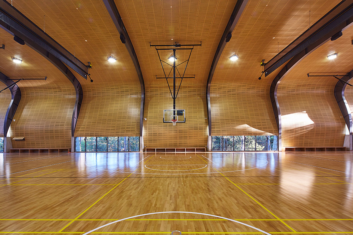 AJ+C completed abbotsleigh multipurpose school sports hall and sports field