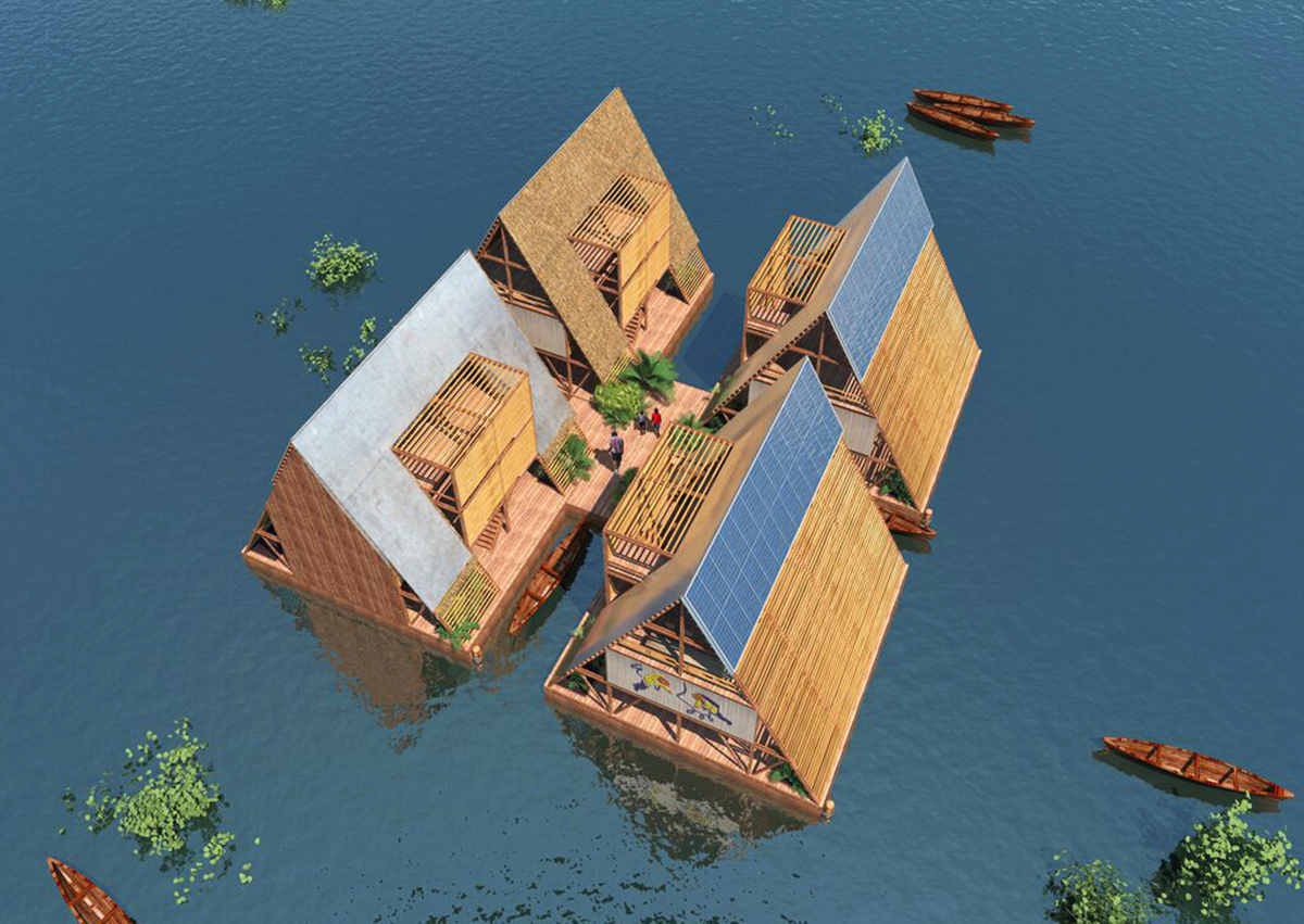 Makoko Floating School is a prototype floating structure that changes urbanizing African context