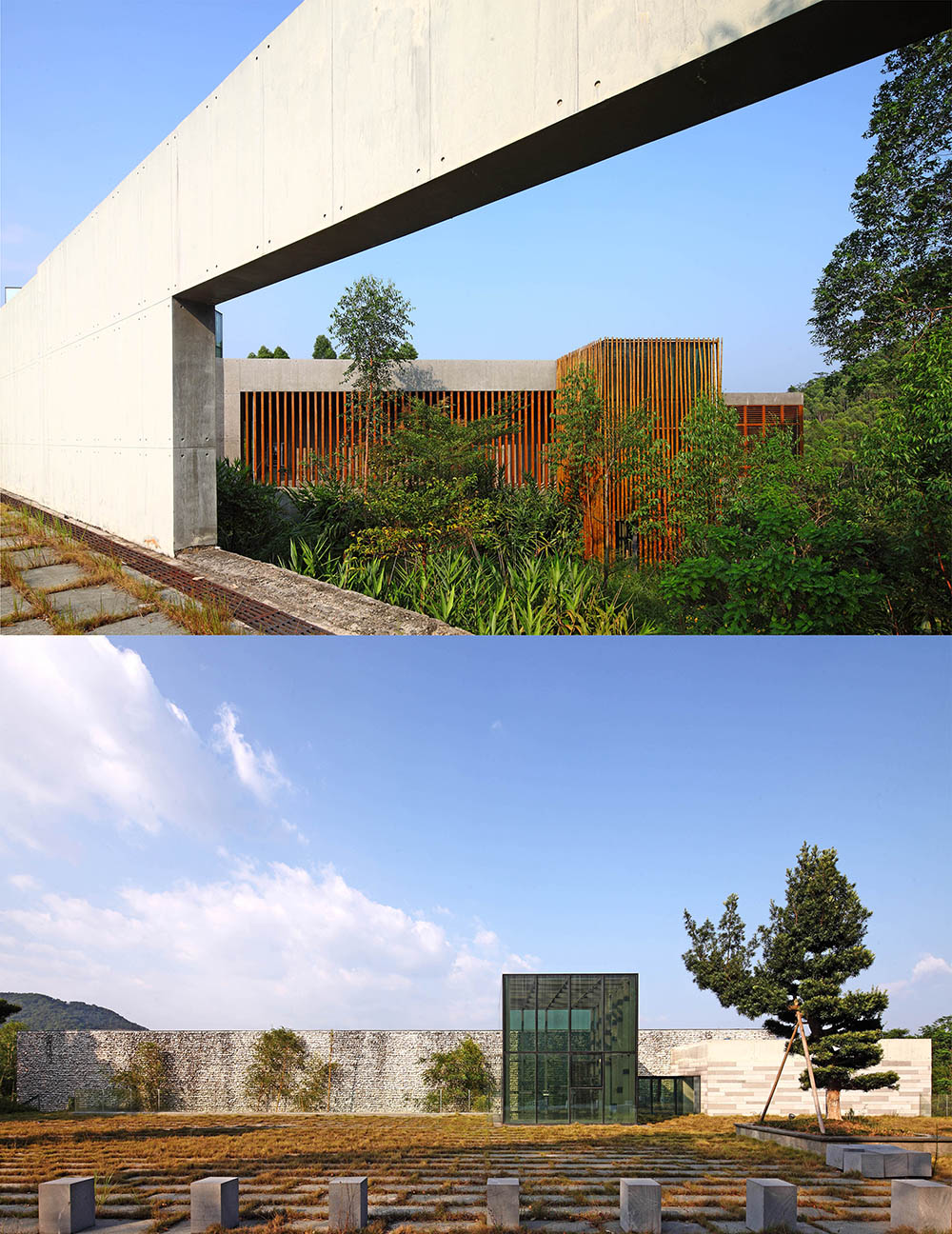 Luofu Shan Shui Museum shows the best use of materiality in its outer skin