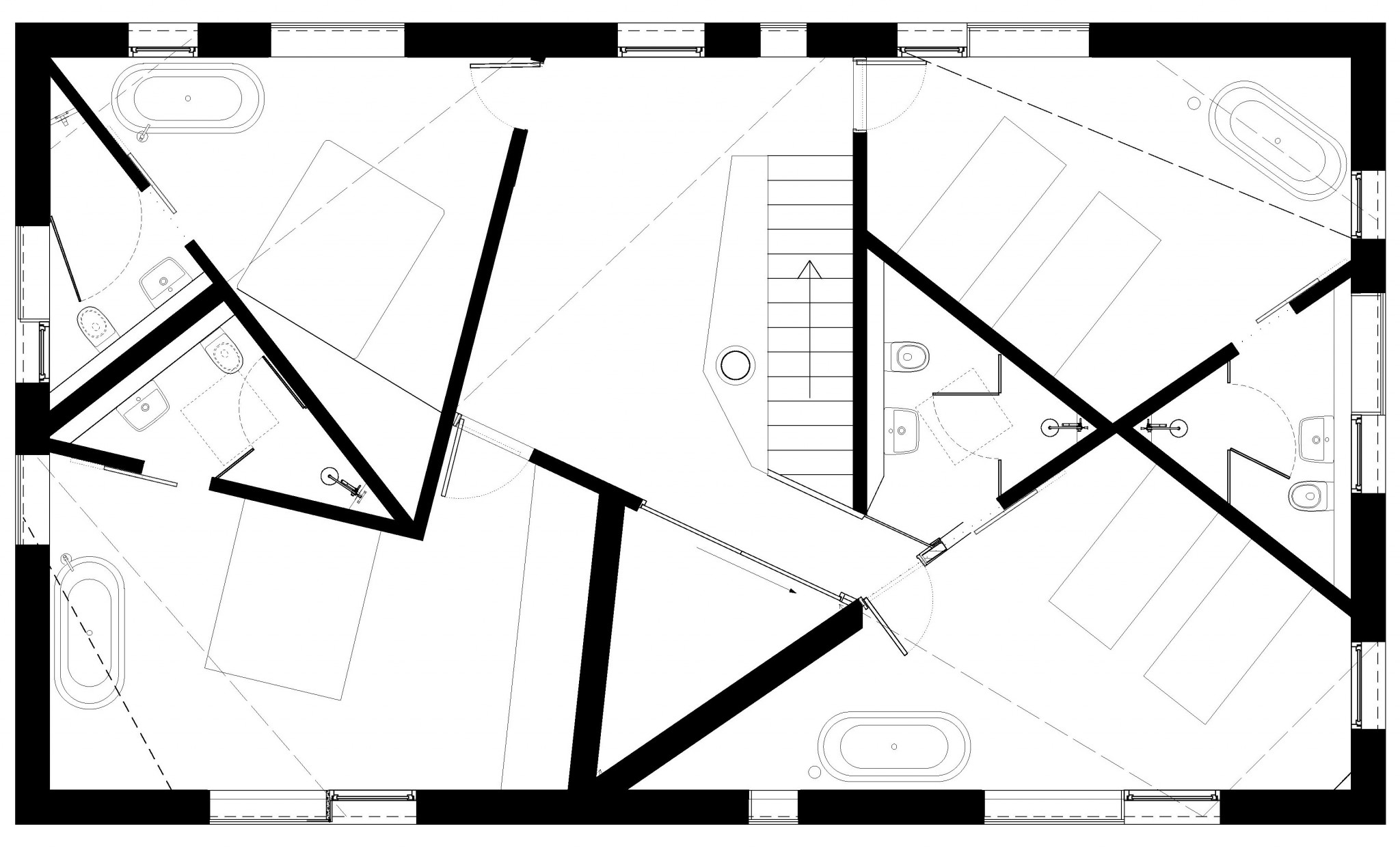 Dune House crushes the glass with its hybrid roof design:looks like a &rsquo;&rsquo;bold hat&rsquo;&rsquo;