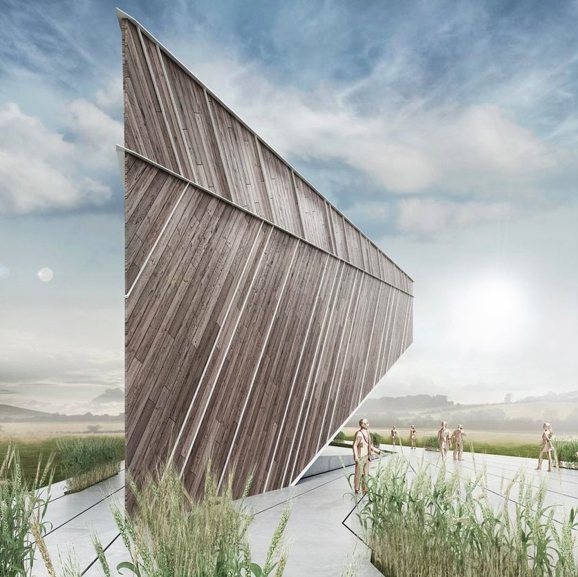 Slovenia Pavilion presents ’’cascading facade’’ with the integration of landscape at Expo Milano 2015