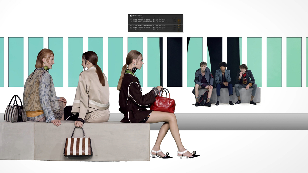 AMO graphically reinterprets the 2016 SS Prada Real Fantasies