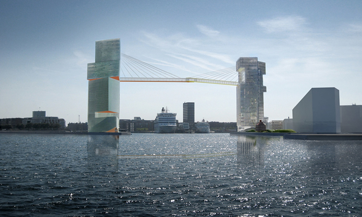 Steven Holl’s Copenhagen Gate glass-walled bicycle bridge plans rejected by city council