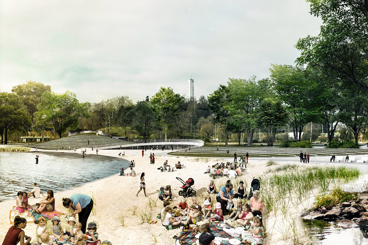 COBE unveils the design for a new citizens park in the heart of Helsinki