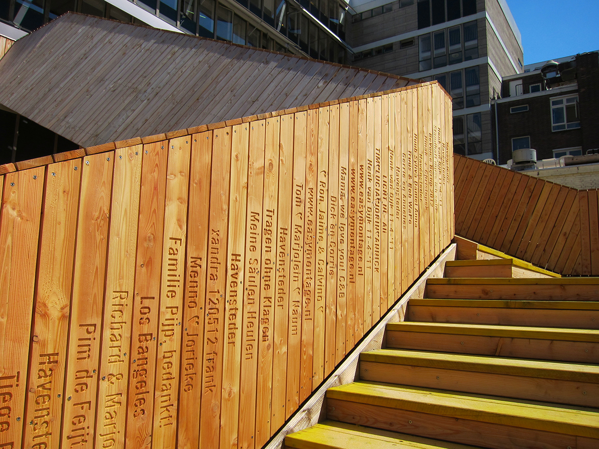 The Luchtsingel,  world’s first crowd funded public infrastructure,  completed