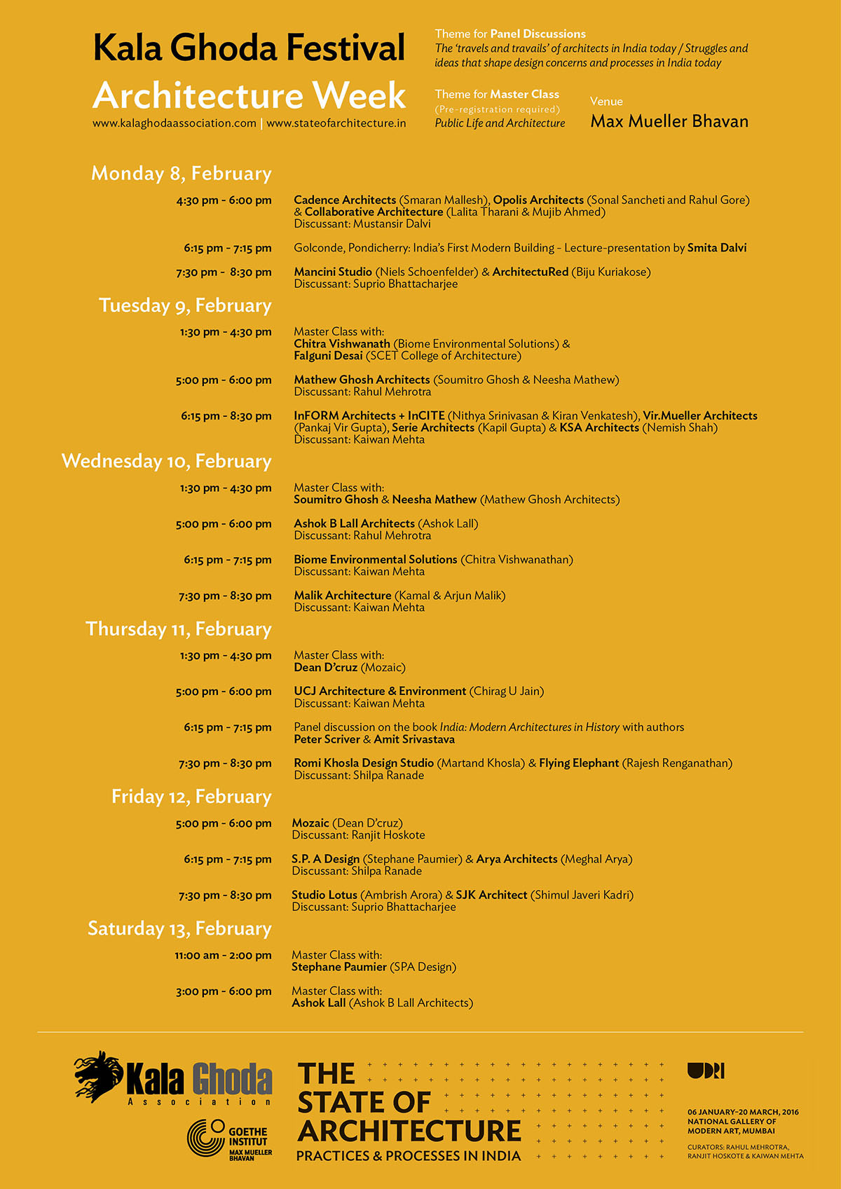 The State of Architecture at Kala Ghoda Festival | 8-13 February at MMB