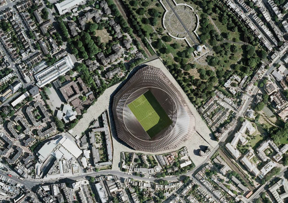 Herzog & de Meuron releases updated images of New Chelsea Stadium in London