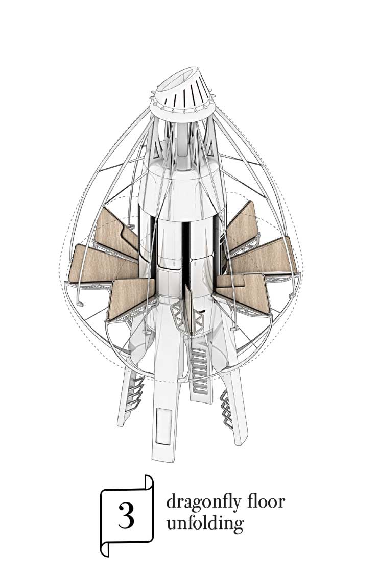Eduardo Camarena&María Urigoitia designed ’’Surftopia’’:A temporary colonization units