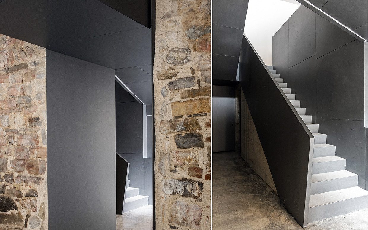 The Torre del Borgo emphasized the historical context of Bergamo by using copper-clad extension