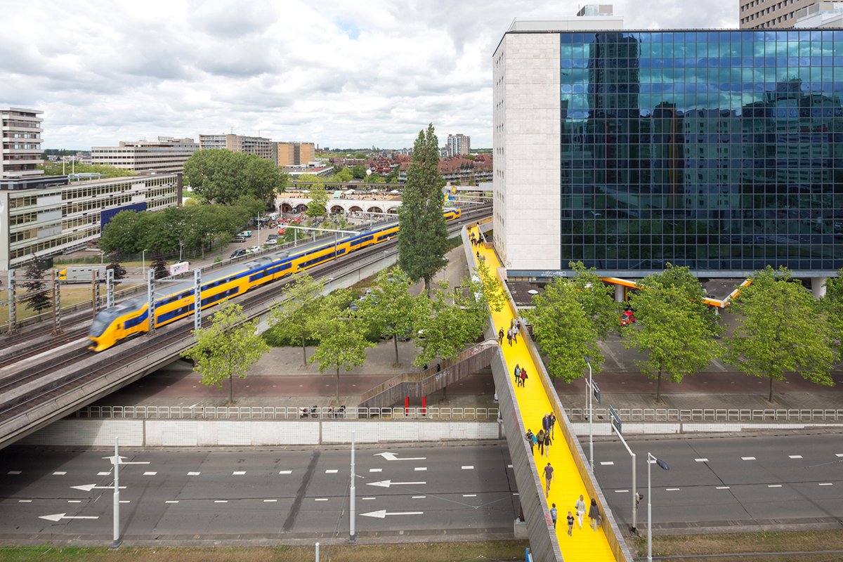 The Luchtsingel,  world’s first crowd funded public infrastructure,  completed
