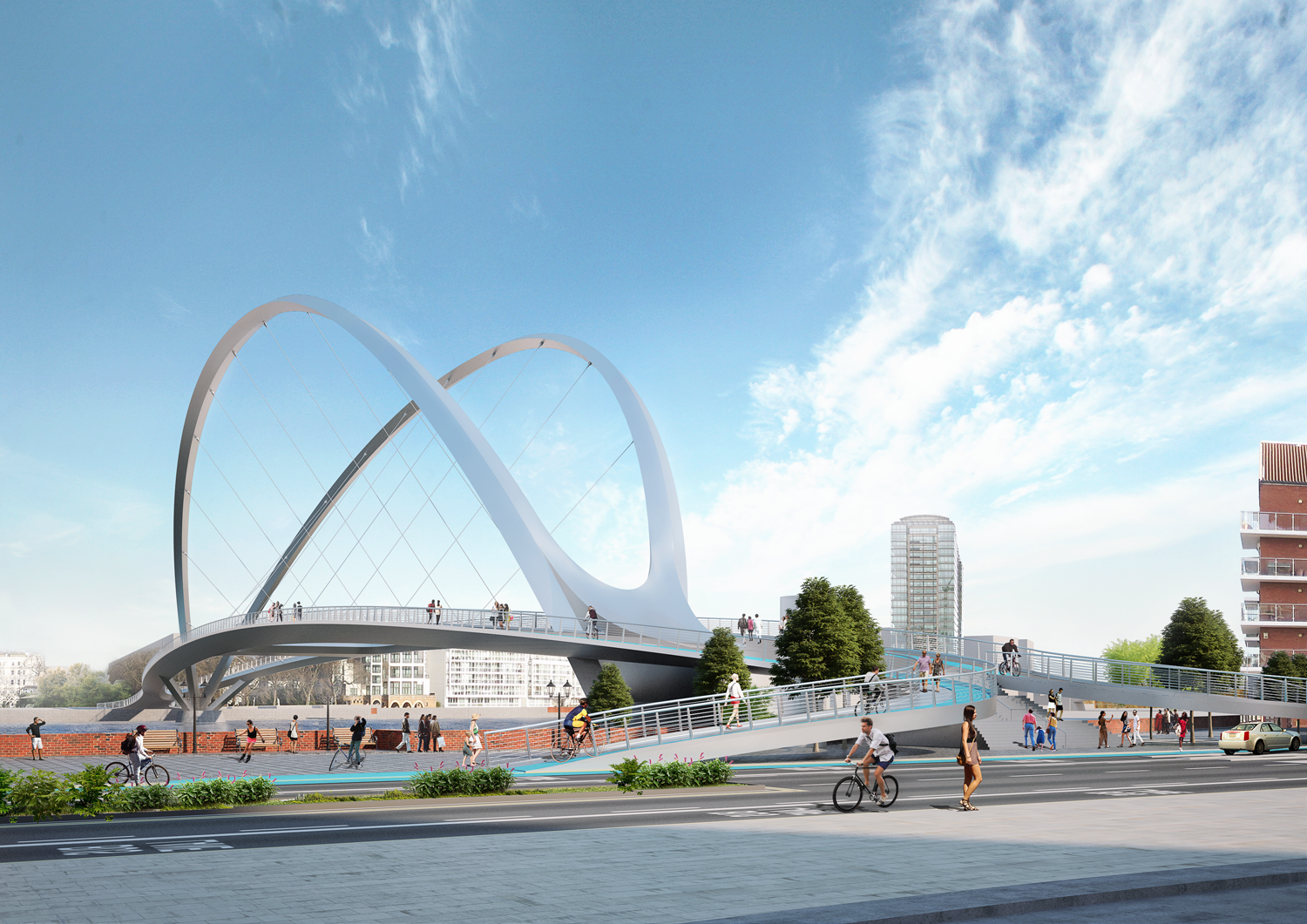 Architects of Invention&rsquo;s shortlisted entry for Nine Elms to Pimlico bridge competition