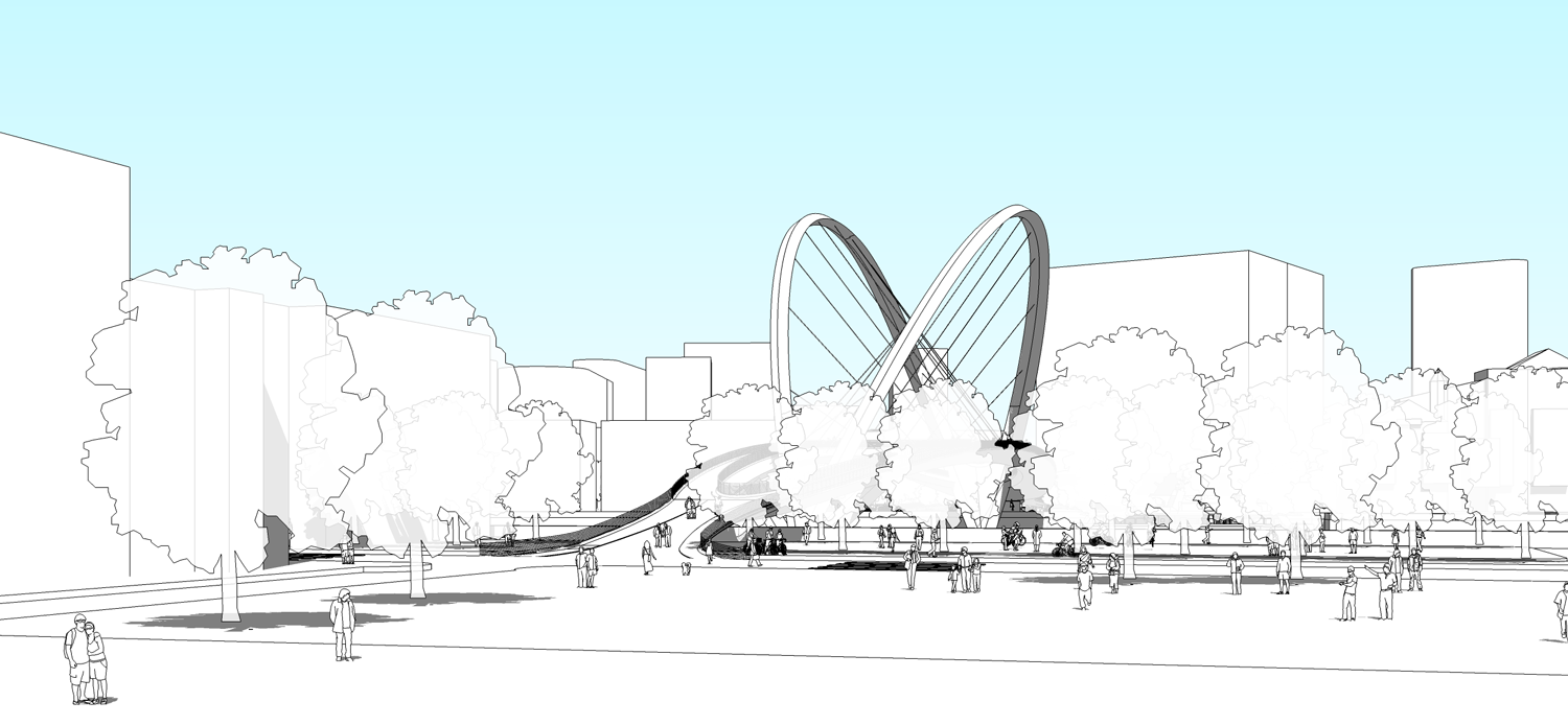 Architects of Invention&rsquo;s shortlisted entry for Nine Elms to Pimlico bridge competition