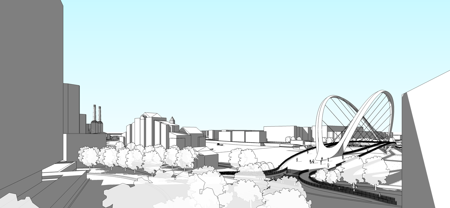 Architects of Invention&rsquo;s shortlisted entry for Nine Elms to Pimlico bridge competition